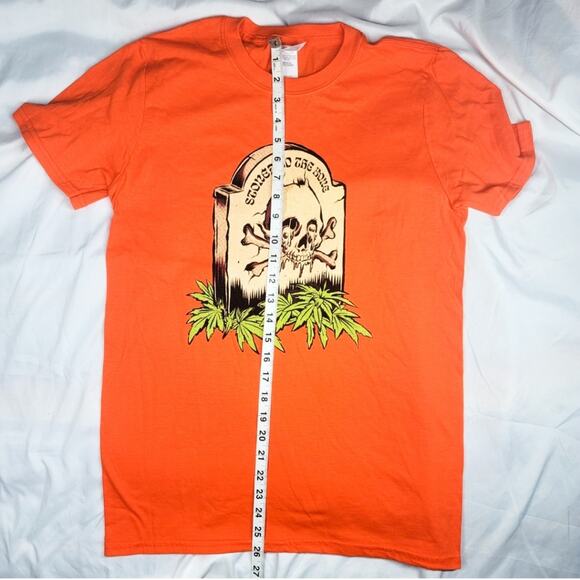 Cannabox new orange Stoned to the Bones graphic tee unisex size S - Picture 5 of 9